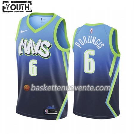 Maillot Basket Dallas Mavericks Kristaps Porzingis 6 2019-20 Nike City Edition Swingman - Enfant